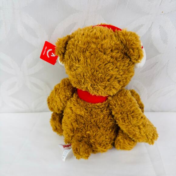 5 for $25| Aurora Winter Bear with Snowman Earmuffs & Scarf 10" Plush - Picture 3 of 5